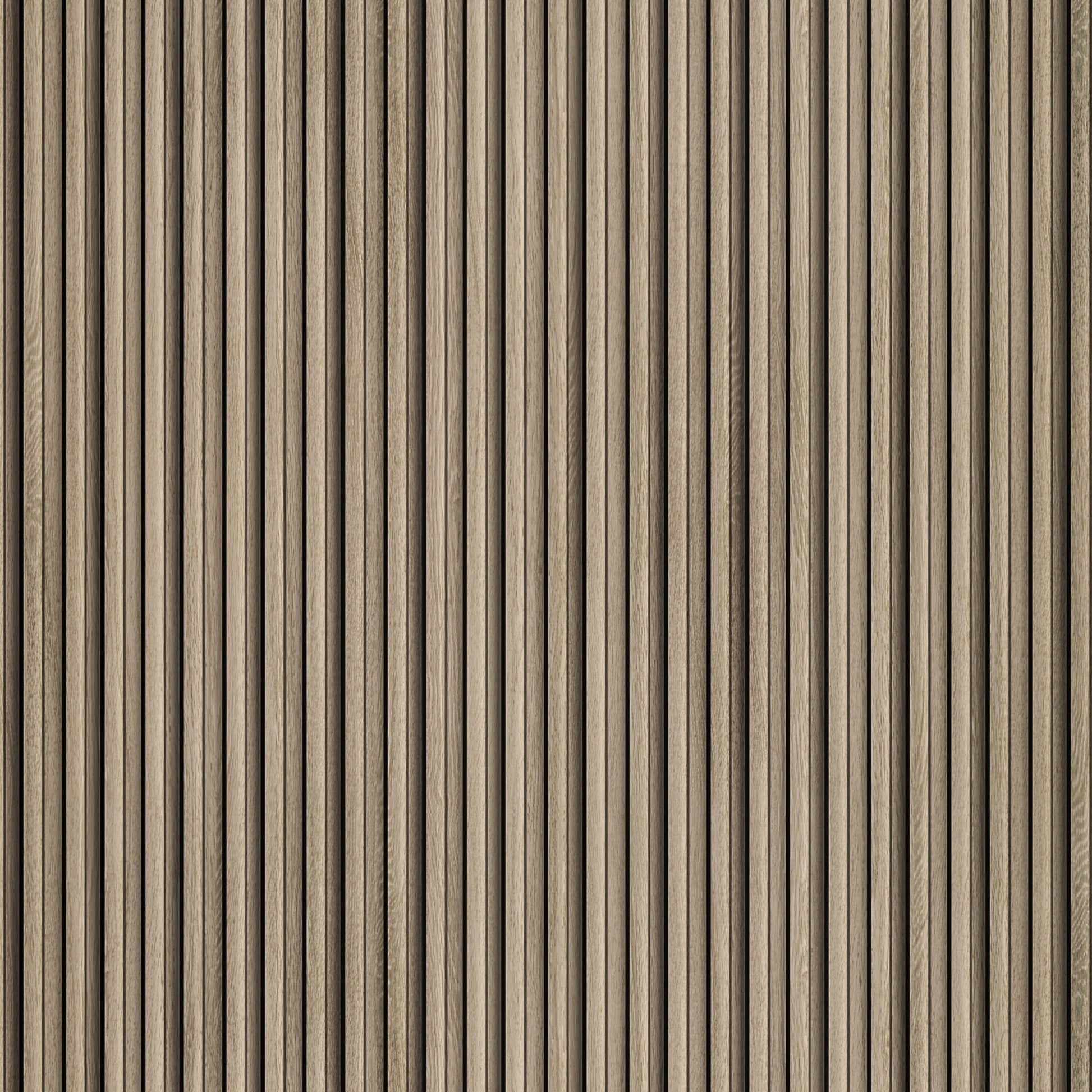 Шаблон на MDF ламперия за стена модел APM205 с фини вертикални линии и дървесен завършек – подходящ за модерни интериори.